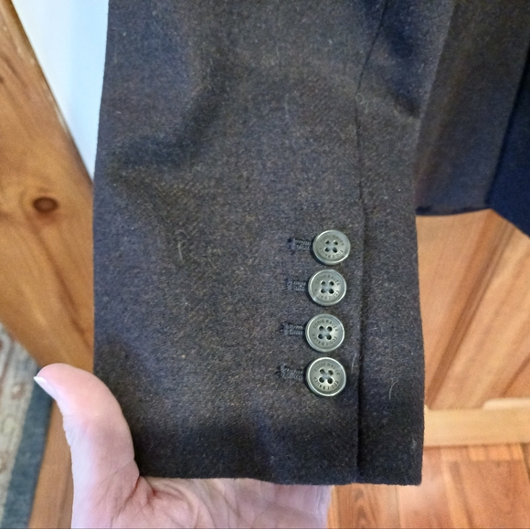 Eddie Bauer wool blazer herringbone beautifully made 18 Tall NWT! - Picture 6 of 9